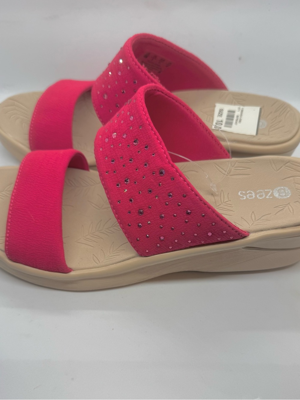 Bzees Sienna Bright Washable Slide Wedge Sandals - Picture 2 of 4